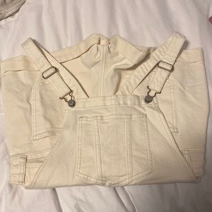 Old navy off white overalls.